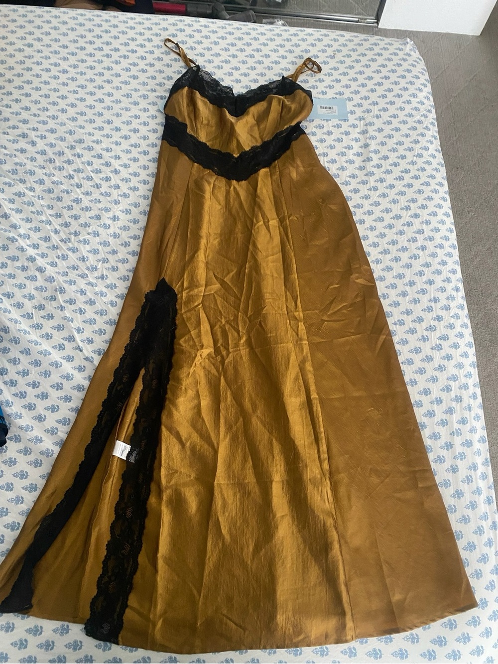 Hill House Ida Midi Satin Slip Dress M NWT
